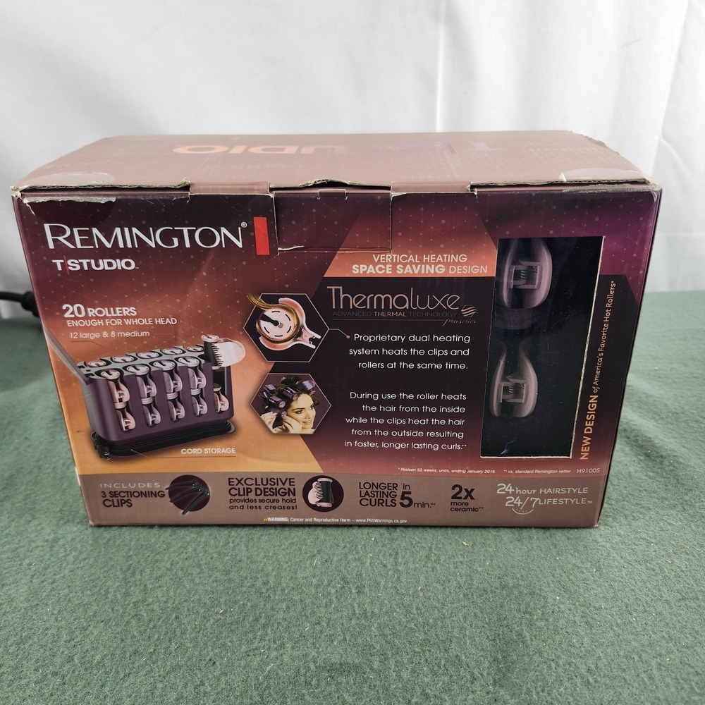 Remington H9100s T-studio Thermaluxe Ceramic Hair Setter - Pink - Picture 12 of 12